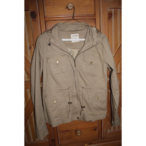 La Hearts Jackets & Blazers - LA Hearts Khaki Cargo Jacket